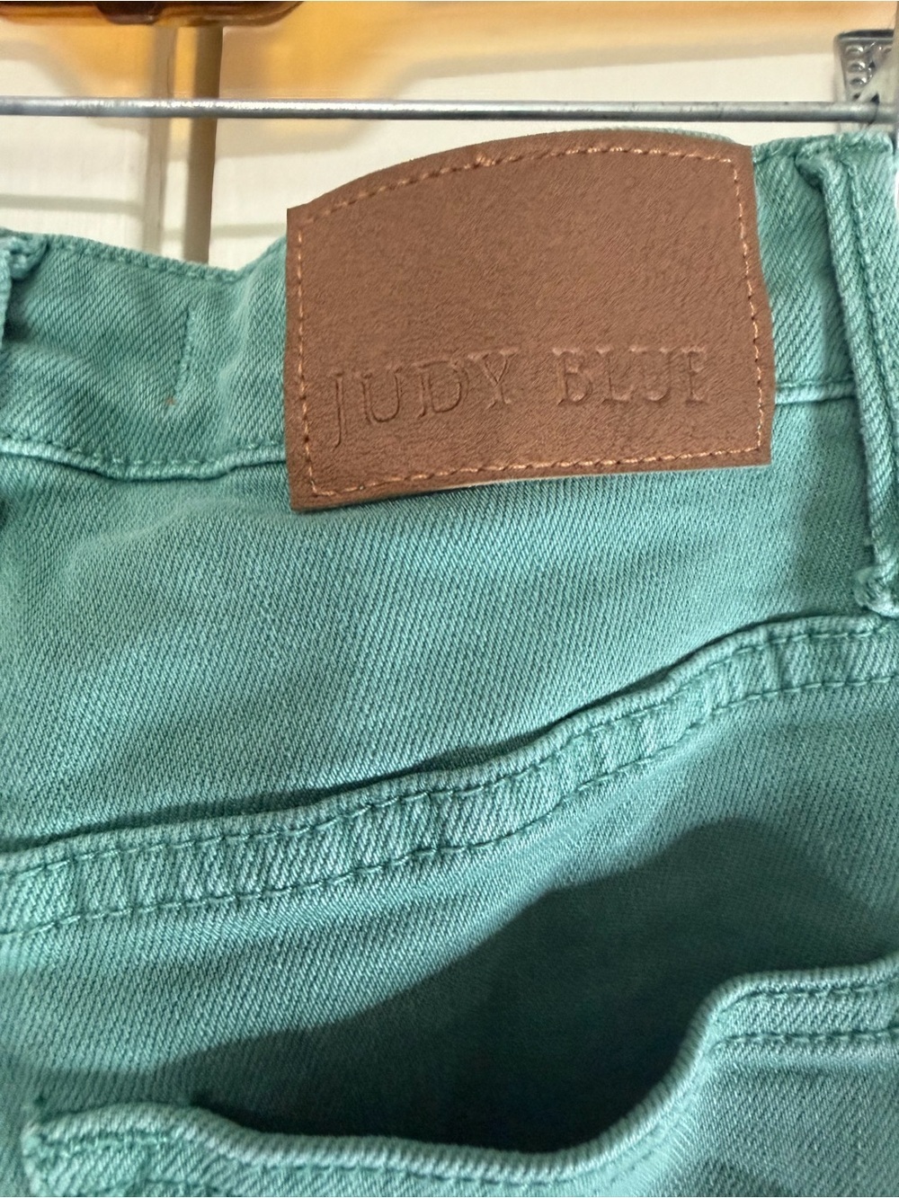 Judy Blue Straight Leg Flare Sea Green Jeans size 26 - Picture 5 of 7